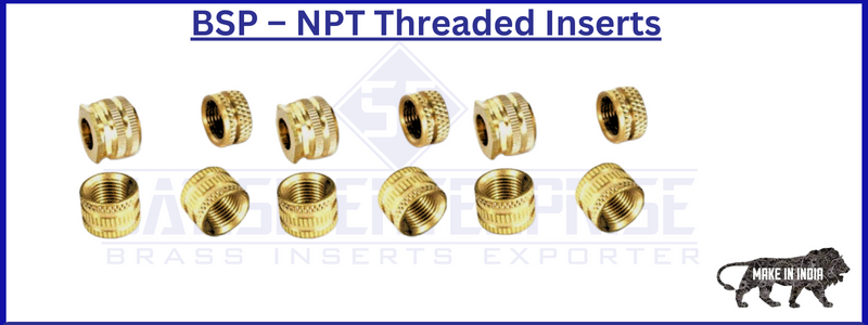 Brass Bsp   Npt Threaded Inserts