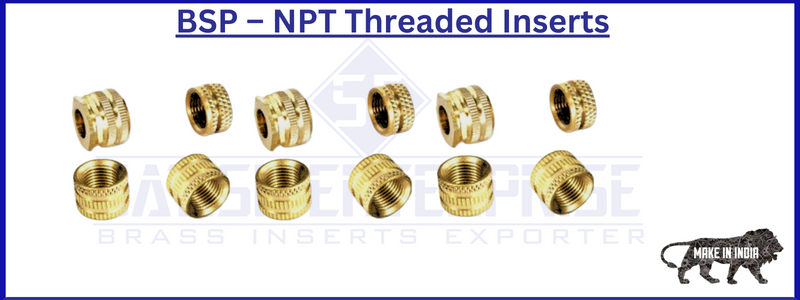 Brass Bsp Npt Threaded Inserts Satish Enterprise