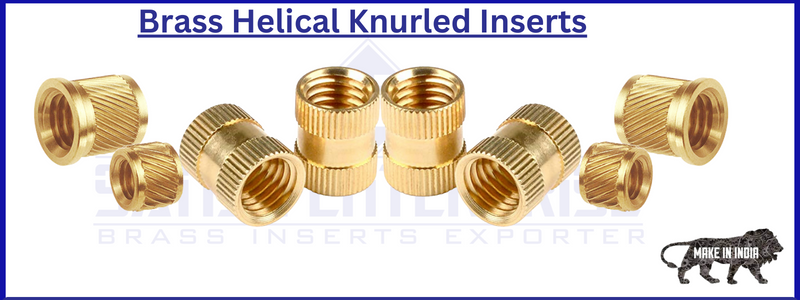 Brass Helical Knurled Inserts Satish Enterprise