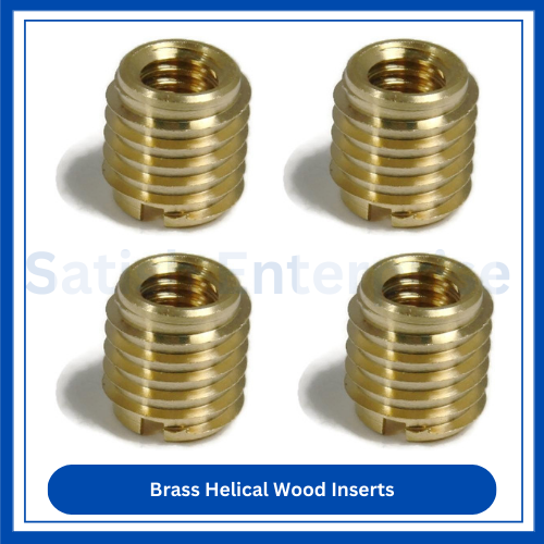 Brass Helical Wood Inserts