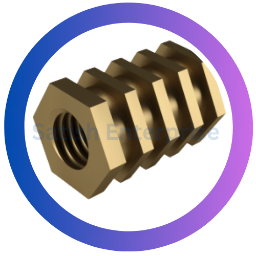 Brass Hexagonal Inserts