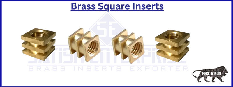 Brass Square Inserts Satish Enterprise