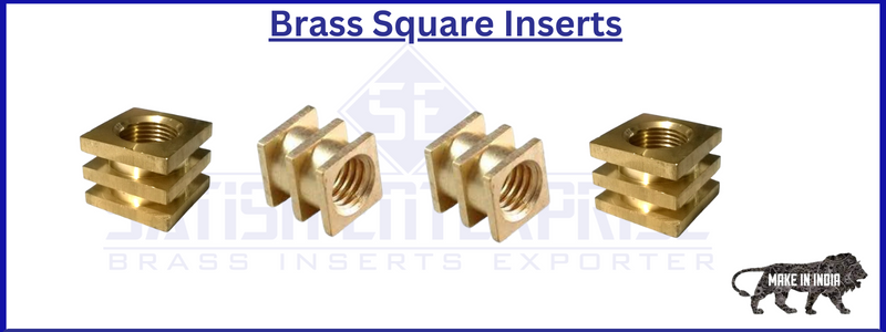 Brass Square Inserts