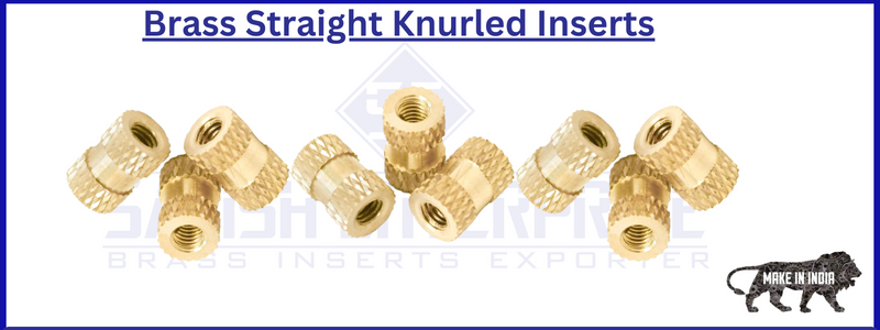 Brass Straight Knurled Inserts