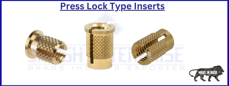 Press Lock Type Inserts Satish Enterprise