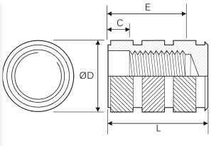 Aluminium Moulding Inserts Drawing