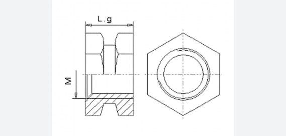 Brass Hexagonal Inserts Drawing Satish Enterprise