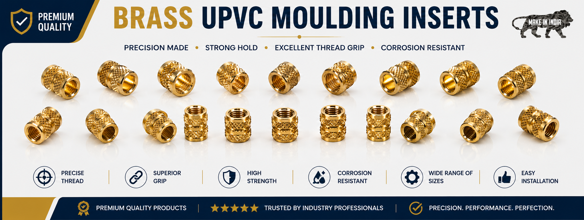 Brass Upvc Moulding Inserts   Satish Enterprise