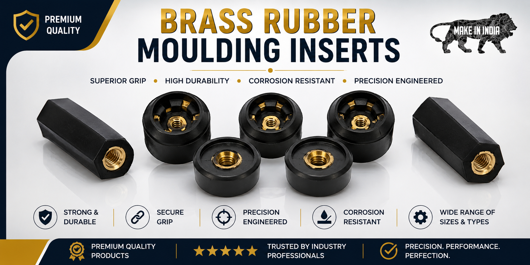 Brass Rubber Moulding Inserts   Satish Enterprise