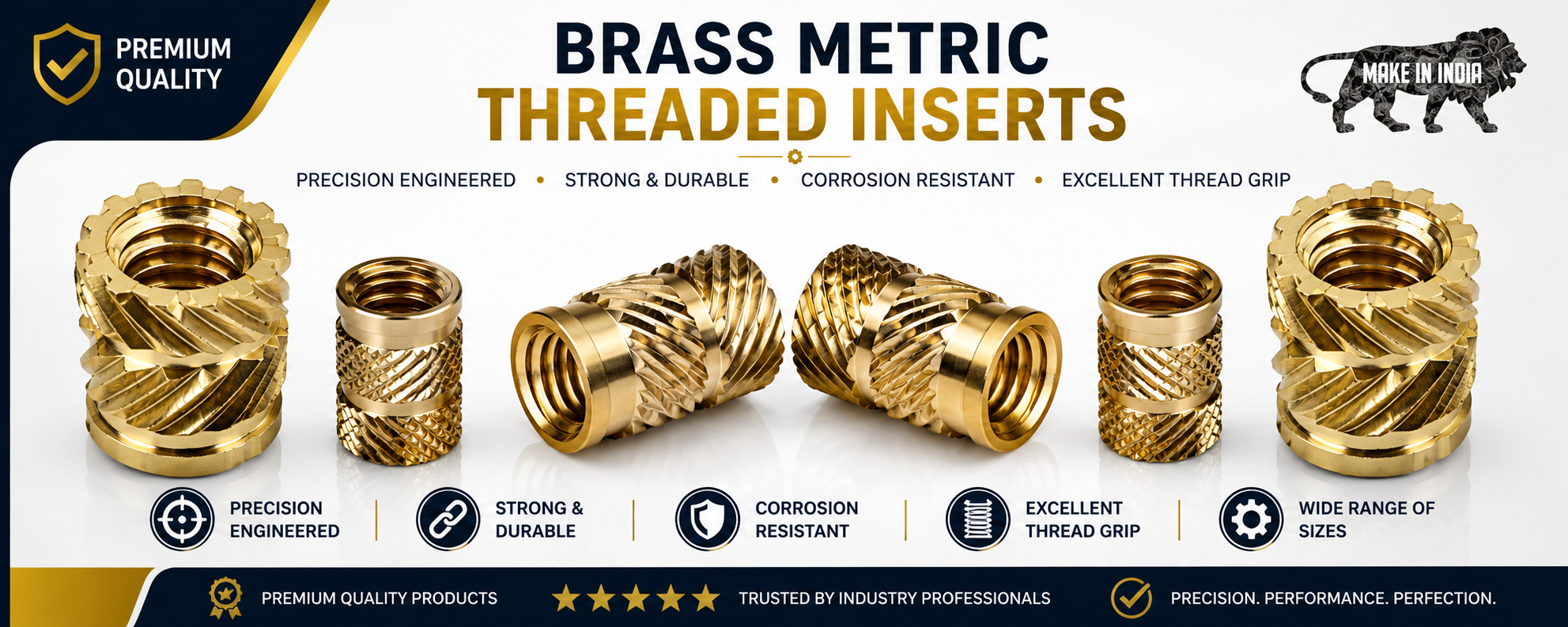 brass metric threaded inserts satish enterprise Brass Metric Threaded Inserts Satish Enterprise