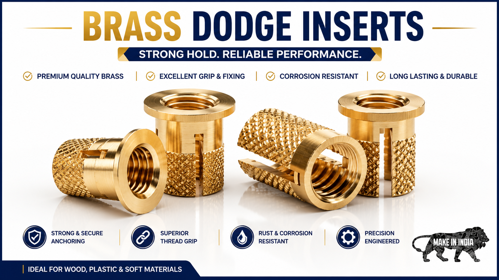 Brass Dodge Inserts