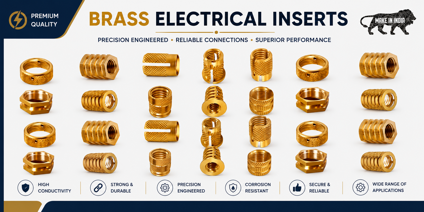 Brass Electrical Inserts   Satish Enterprise